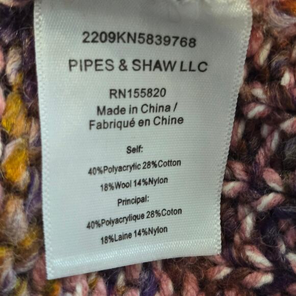 Veronica Beard Amosa Space Dyed Striped Knit Cardigan Multi Pink Taupe Size Med - Picture 10 of 10